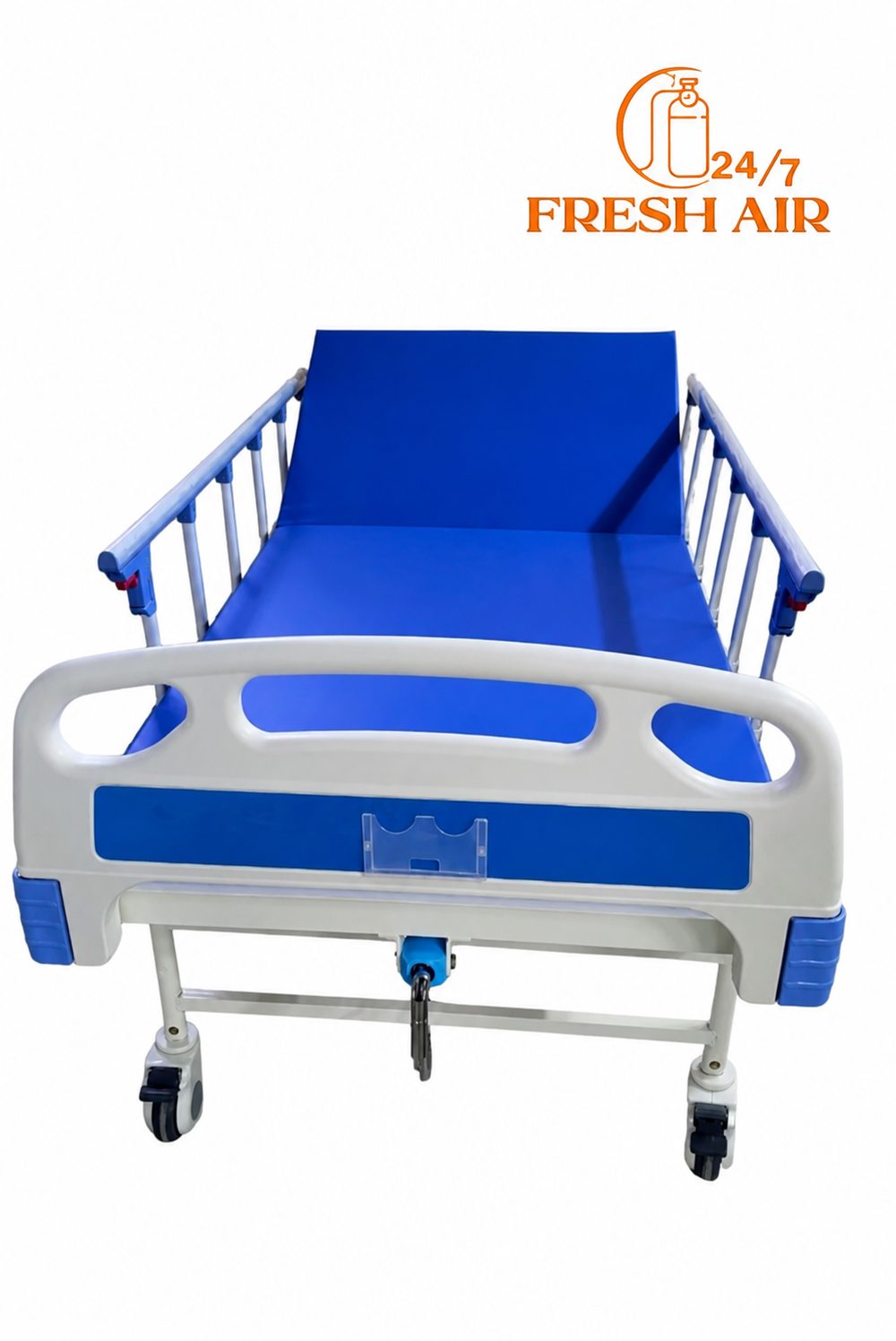 Hospital bed front view